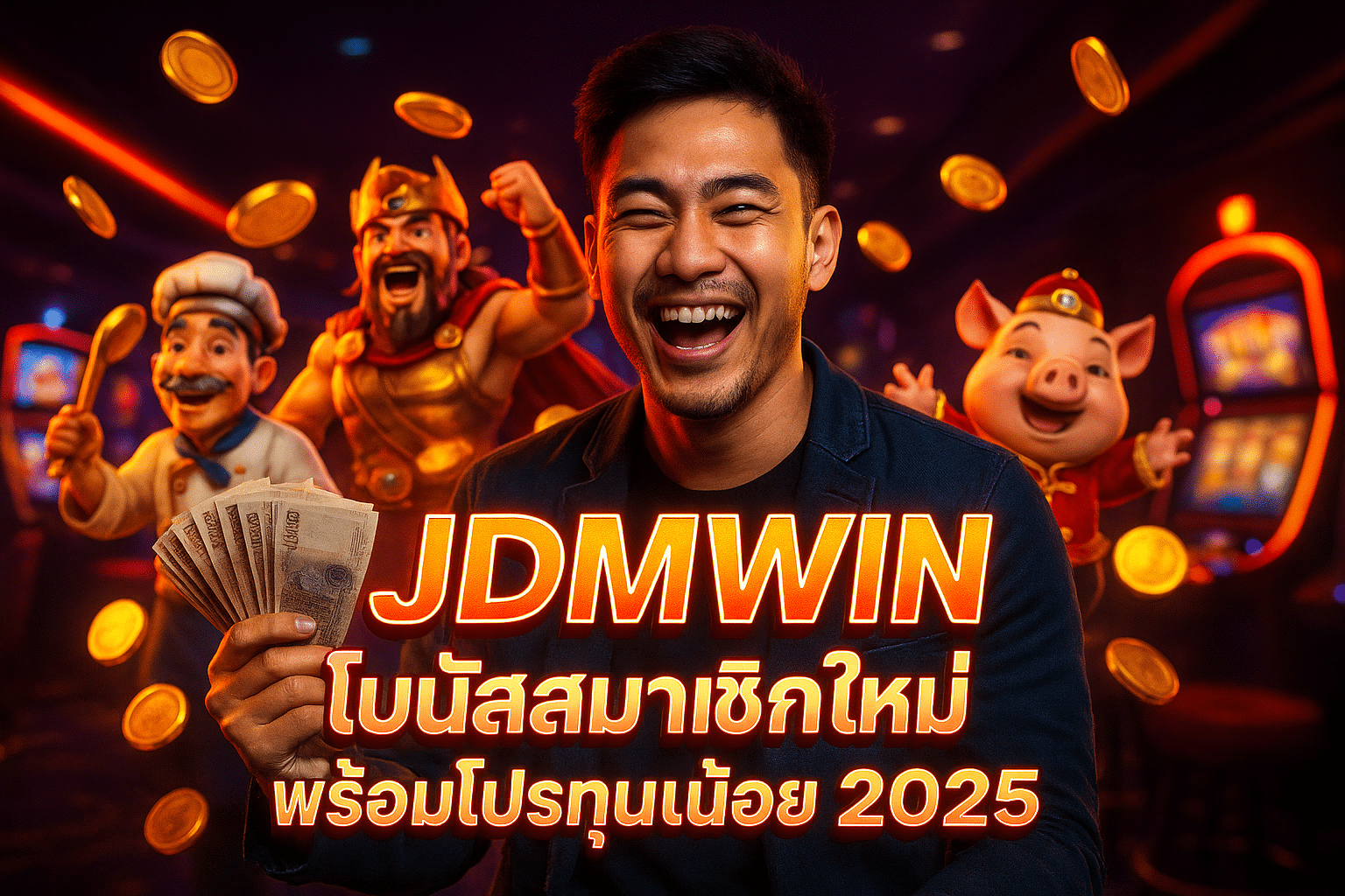 JDMWIN โบนัสสมาชิกใหม่ พร้อมโปรทุนน้อย 2025