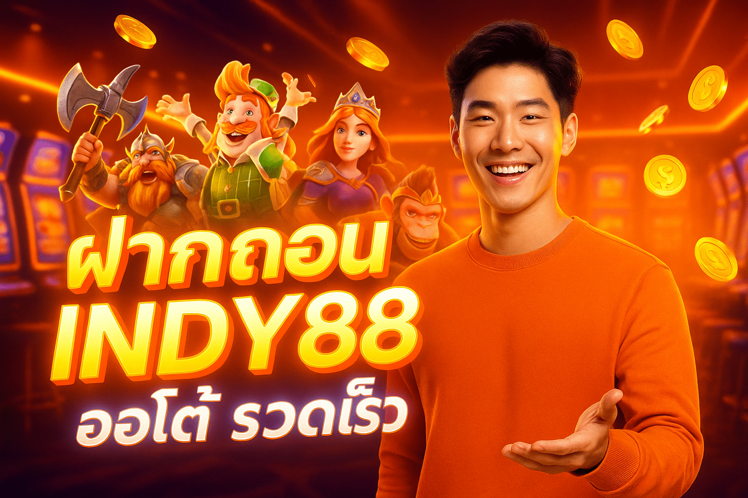 ฝากถอน INDY88 ออโต้ รวดเร็ว